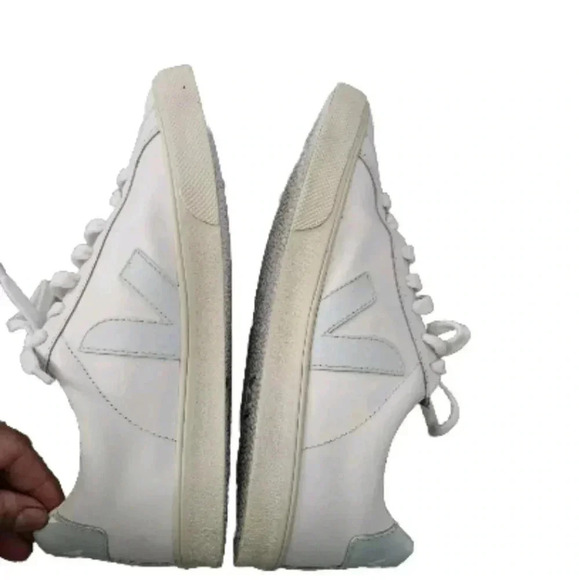 Veja Womens Esplar Sneaker Extra White & Menthol Sustainable Minimalist Shoe 6 - Picture 8 of 16